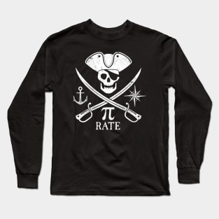 Pirate Math - Pi Rate Design for Pi Day Long Sleeve T-Shirt